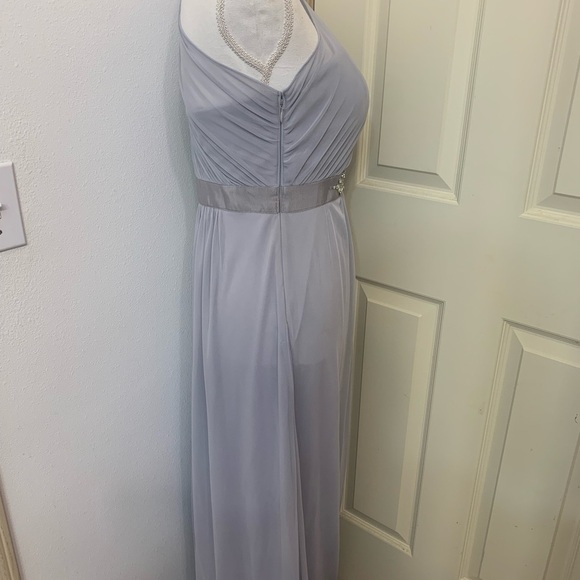 Adrianna Papell  Womens Dress Size 6 One Shoulder Gray Embellished Formal - Picture 6 of 10